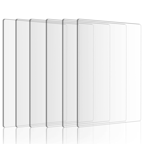 6 peças de almofadas de corte de acrílico transparente, 8,7 x 6,1 polegadas 1