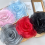 Flor de gaze tridimensional multicamadas cinza 3