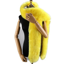 (COLOR 25) Women's Men's Extra Large Faux Fox Raccoon Fur Scarf Collar Stole Shawl