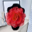 Flor de gaze tridimensional multicamadas cinza 11