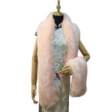 (COLOR 8) Women's Men's Extra Large Faux Fox Raccoon Fur Scarf Collar Stole Shawl