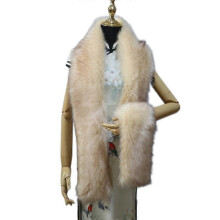 (COLOR 24) Women's Men's Extra Large Faux Fox Raccoon Fur Scarf Collar Stole Shawl