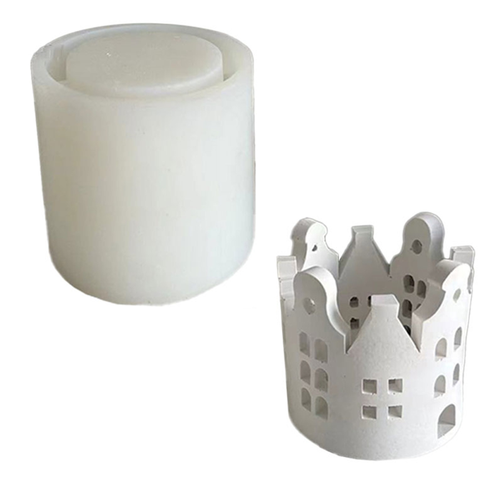 Stampo In Gel Di Silice E Gesso Per Candeliere Ad Anello Per Casa, Amore-image