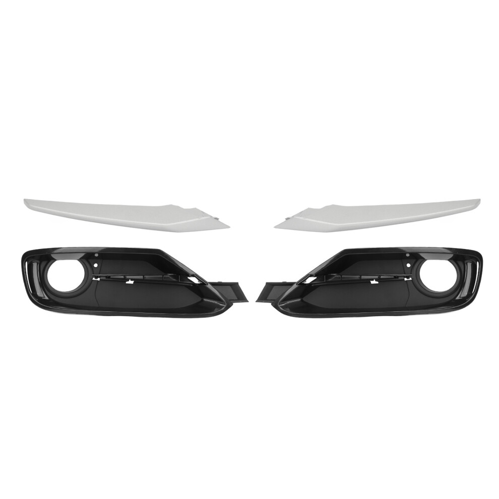 4Pcs Front Bumper Fog Grille Trim Light 9121376726798