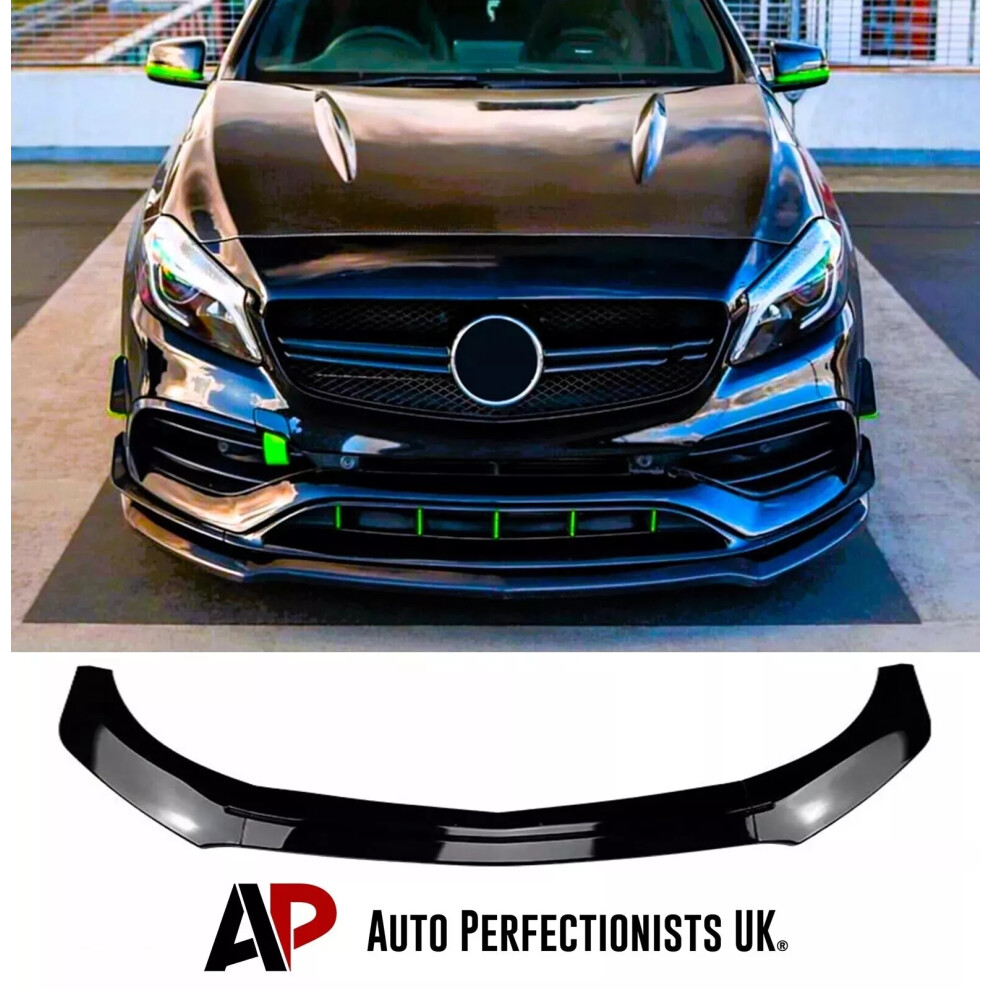For Mercedes A Class A35 A45 Amg Line Front Lip Splitter W176 2012-18 5061072663758