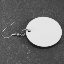 50 stuks ronde sublimatie blanco oorbellen met oorbellen
