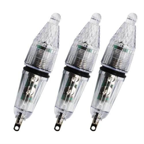 3 luces de pesca impermeables LED intermitentes Mini D