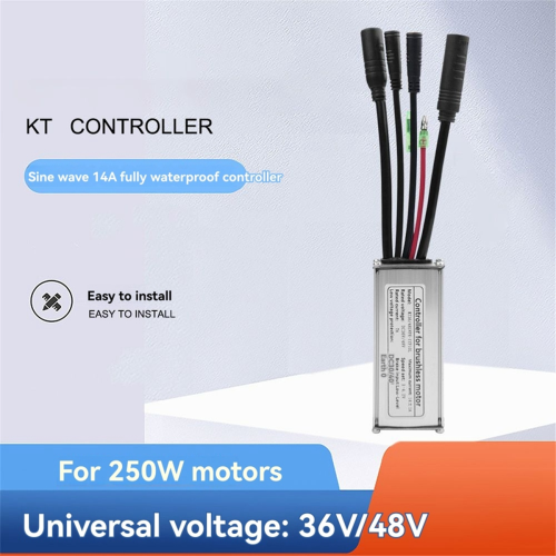 Controller EBike KT-14A 36/48V 6 tubi onda sinusoidale Wa 2