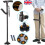Elder Folding Walking Stick  Height Adjustable LED Light 1