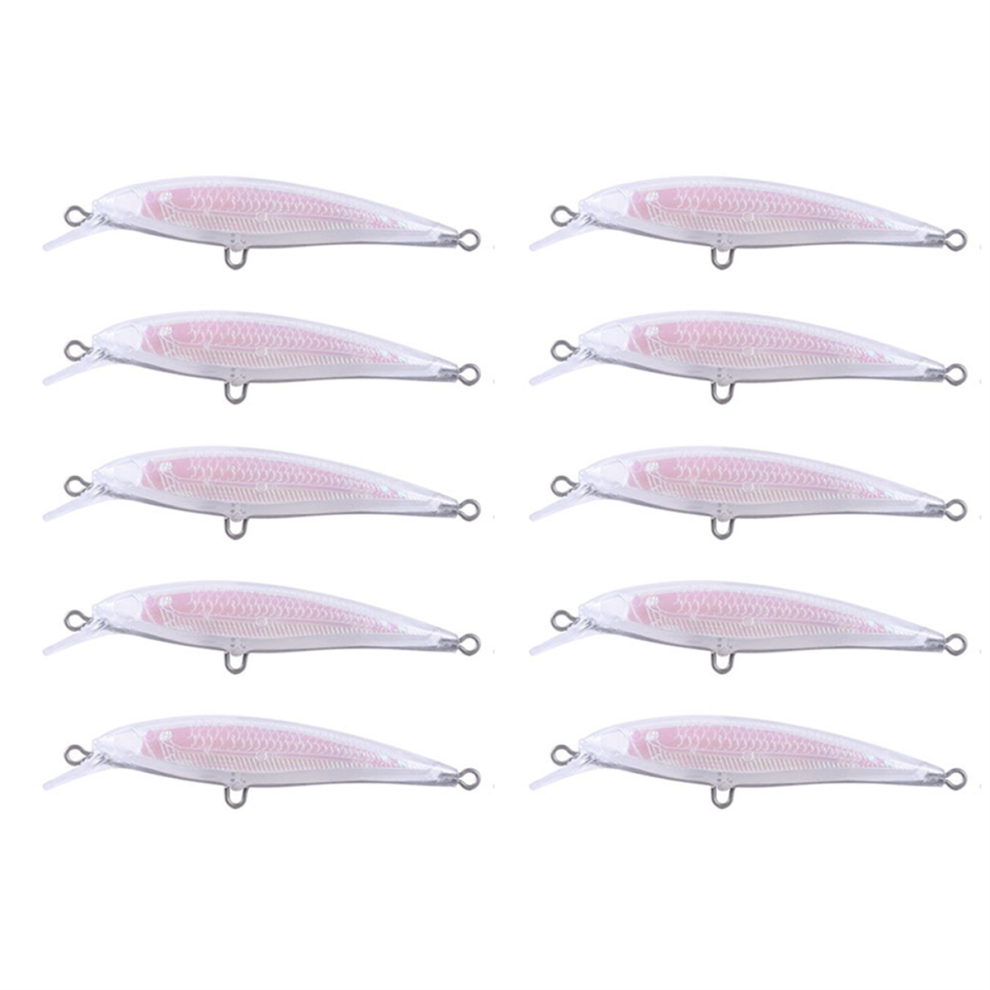 10 Pezzi Fai Da Te Esche Vuote Non Verniciate Per Pesciolini 8,5 Cm Olografici