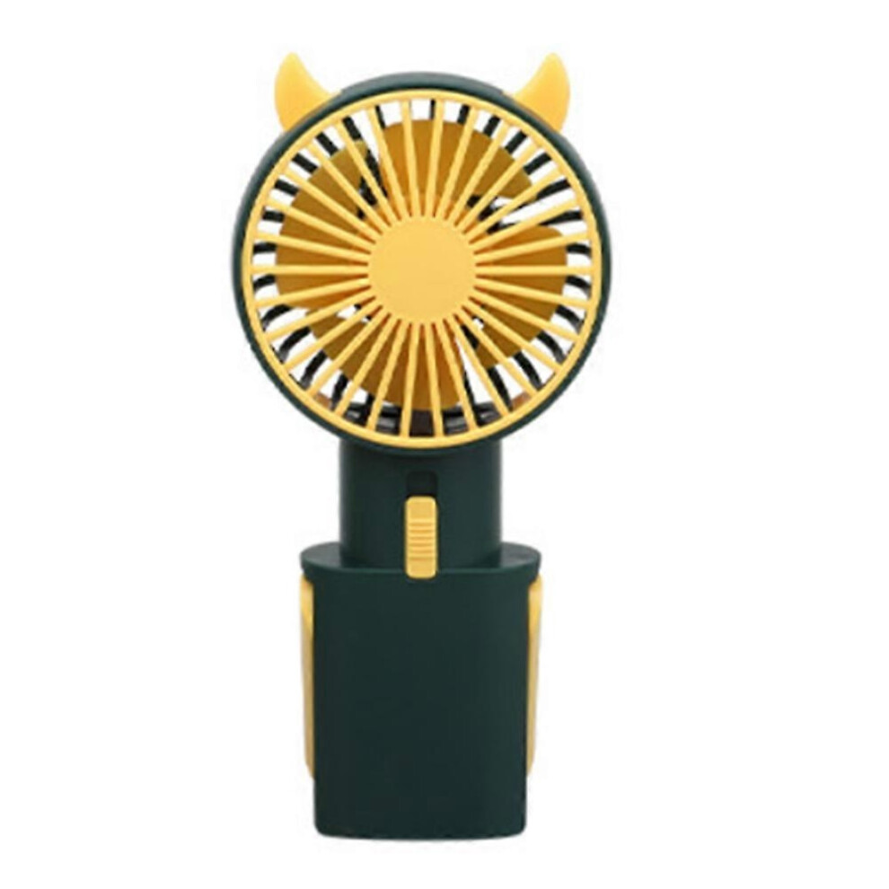 Handheld Fan, Portable Fan With Rechargeable Battery,  Speed Personal Cooling Desk Fan-Green