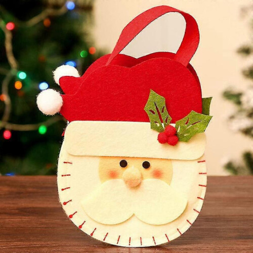 (style 2) Non-woven Christmas Apple Gift Bag Christmas Decoration Candy Bag 2
