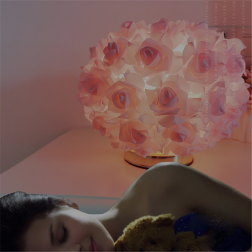 Επιτραπέζια λάμπα Nordic Rose Flower Bouquet Romantic Bed 2