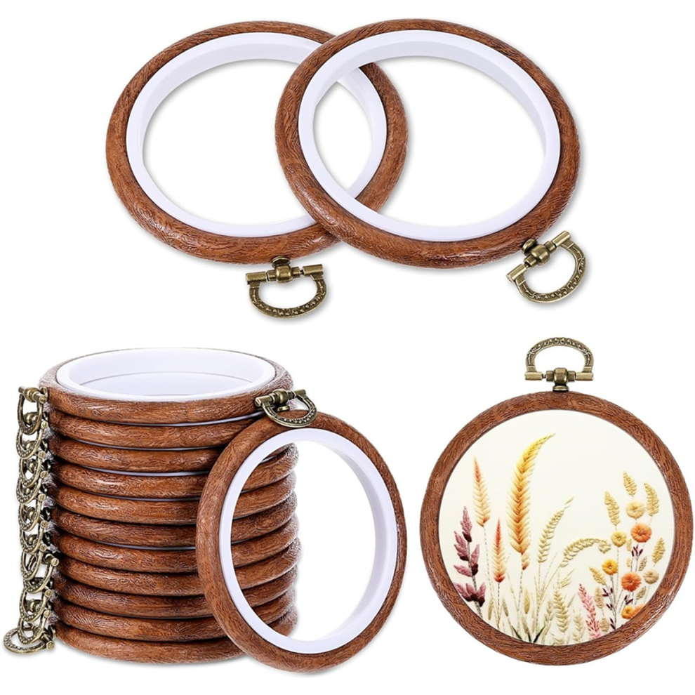 Cerchi Da Ricamo Da 3 Pollici, 12 Pezzi Di Telaio Circolare