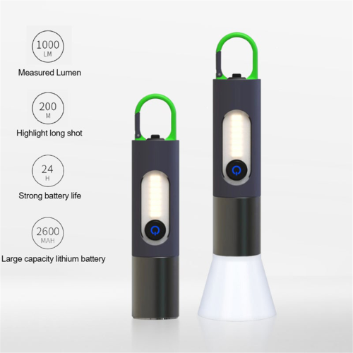 Lampe de poche LED zoomable haute luminosité rechargeable 4 2