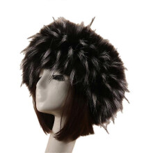 (COLOR 18) Faux Fur Headband with Elastic for Women Winter Earwarmer Ski Cold Earmuff
