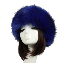 (COLOR 26) Faux Fur Headband with Elastic for Women Winter Earwarmer Ski Cold Earmuff
