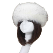 (COLOR 2) Faux Fur Headband with Elastic for Women Winter Earwarmer Ski Cold Earmuff
