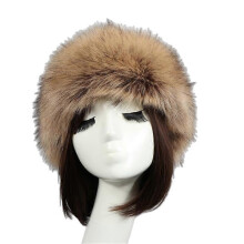 (COLOR 23) Faux Fur Headband with Elastic for Women Winter Earwarmer Ski Cold Earmuff