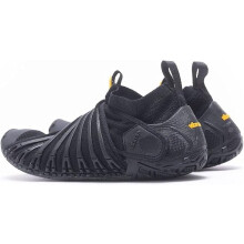 (43, Black/Black) Vibram Furoshiki Knit High Stretchable Anatomic Shoes for Men - Black/Black