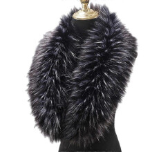 (55CM, COLOR 13) Women Winter Faux Fur Ornate Scarf Wrap Collar Shrug for Cocktail Reception Party Christmas Gift