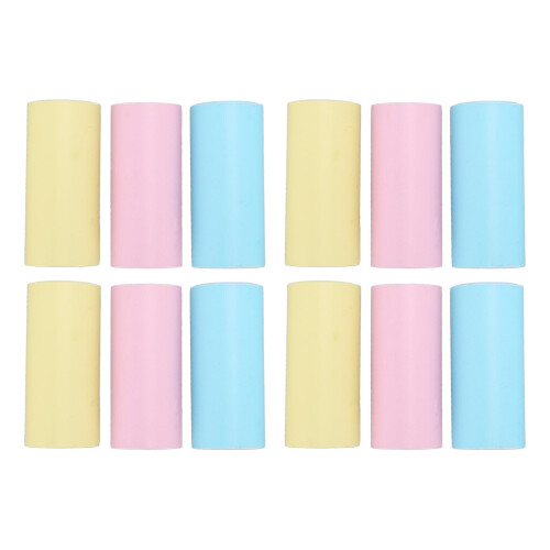 12 Rolls Colorful Mini Printing Paper Versatile