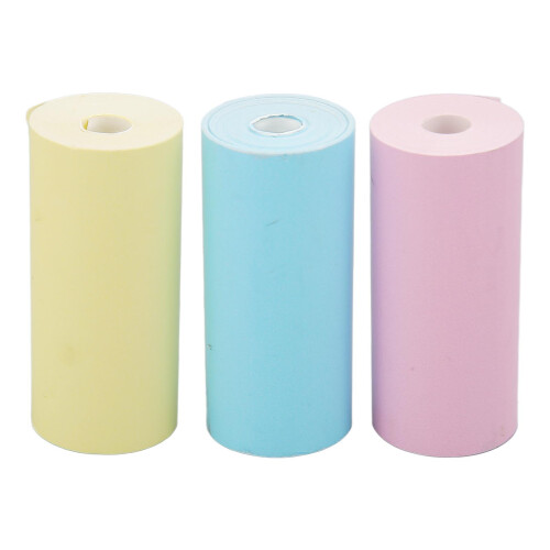 12 Rolls Colorful Mini Printing Paper Versatile 1