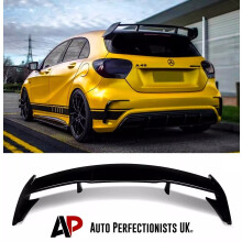 For Mercedes 'A45 AMG Style' A Class W176 Black Boot Roof Spoiler 12-18!