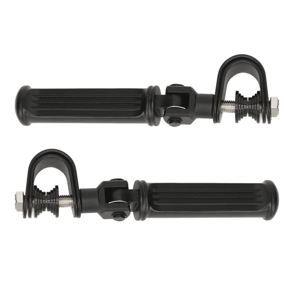 Motorcycle Highway Foot Pegs 25Mm To 32Mm Aluminum Black 9121376728181