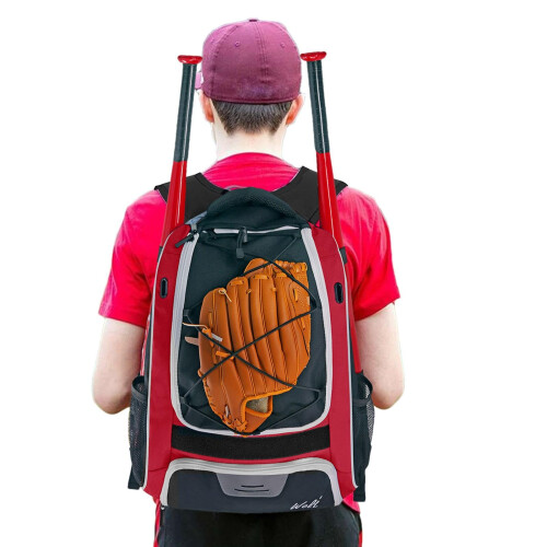 Baseball Backpack, Baseballs and Softball Equipment Bag,, Tear Resistant