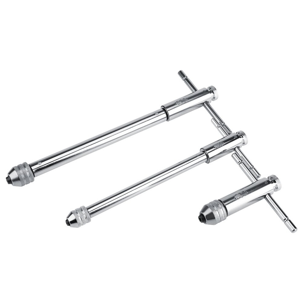 T-Handle Ratchet Tap Holder Wrench, Adjustable Ratchet Wrench T-Bar Handle For M3-M8 & M5-M12 477169052612