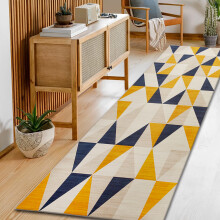 (Medium Runner (60x220cm), Brio Printed Rug) Non Slip Shaggy Rugs &amp; Printed Runner Soft Fluffy Carpets for Bedroom, Kitchen &amp; Hallway