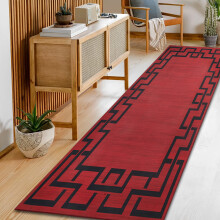 (Medium Runner (60x220cm), Lexi Printed Rug) Non Slip Shaggy Rugs & Printed Runner Soft Fluffy Carpets for Bedroom, Kitchen & Hallway
