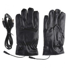 (Double-sided heating) Thicken Lining Full Finger Gloves Electric Heating Thermal Glove For Women Man
