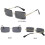 (Grey) Rimless Rectangle Sunglasses Compatible With Women/men Ultralight Metal Frame 1