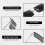 (Grey) Rimless Rectangle Sunglasses Compatible With Women/men Ultralight Metal Frame 3