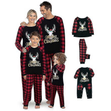 (Kid 4T) Christmas Father Mother Kids Clothes Top+pants Christmas Pajamas For Family Matching Outfit  Xmas Pajamas Set Baby Romper
