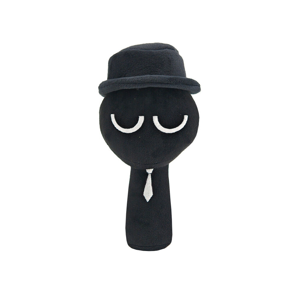 (Black 25cm) Sprunki Plush Toy Plushies Stuffed Doll Kids Gifts