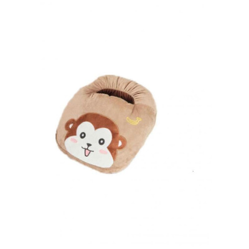 (Monkey) Electric Heated Foot Warmer Setting Soft Inner Lining Heating Foot Warmer