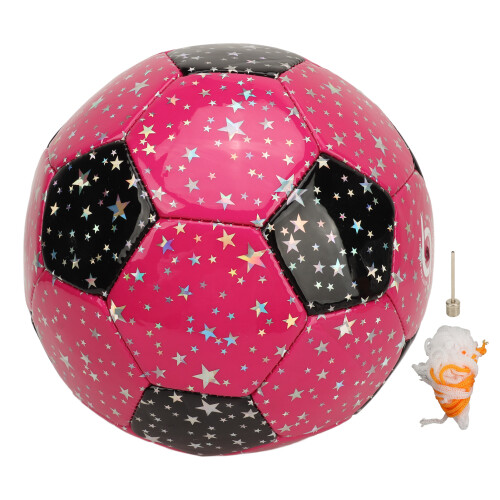 Children Soccer Ball Size 3 Pink Inflatable PU