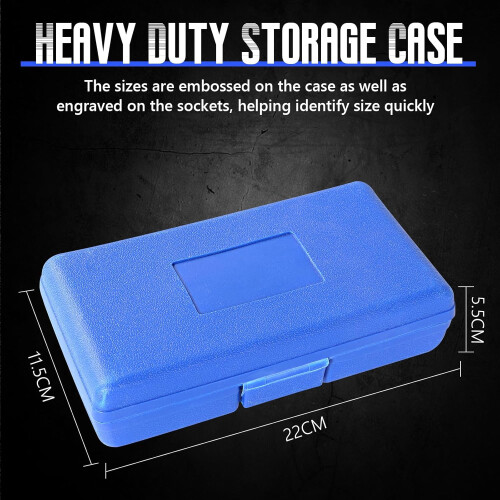 Drive Male Female Torx Star Bit Socket E-Socket Set Handheld Tool - 34 Pcs, Blue 1