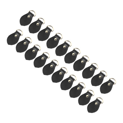 20 Sets Leather D Rings for Purse Genuine Leather 2