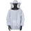 Beekeeper Jacket with Hat Professional Protection Hat Bee Suit with Zipper for Beekeepers Bee Keepers (white) 1