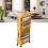 Movable Bookshelf Multipurpose Large Capacity 12