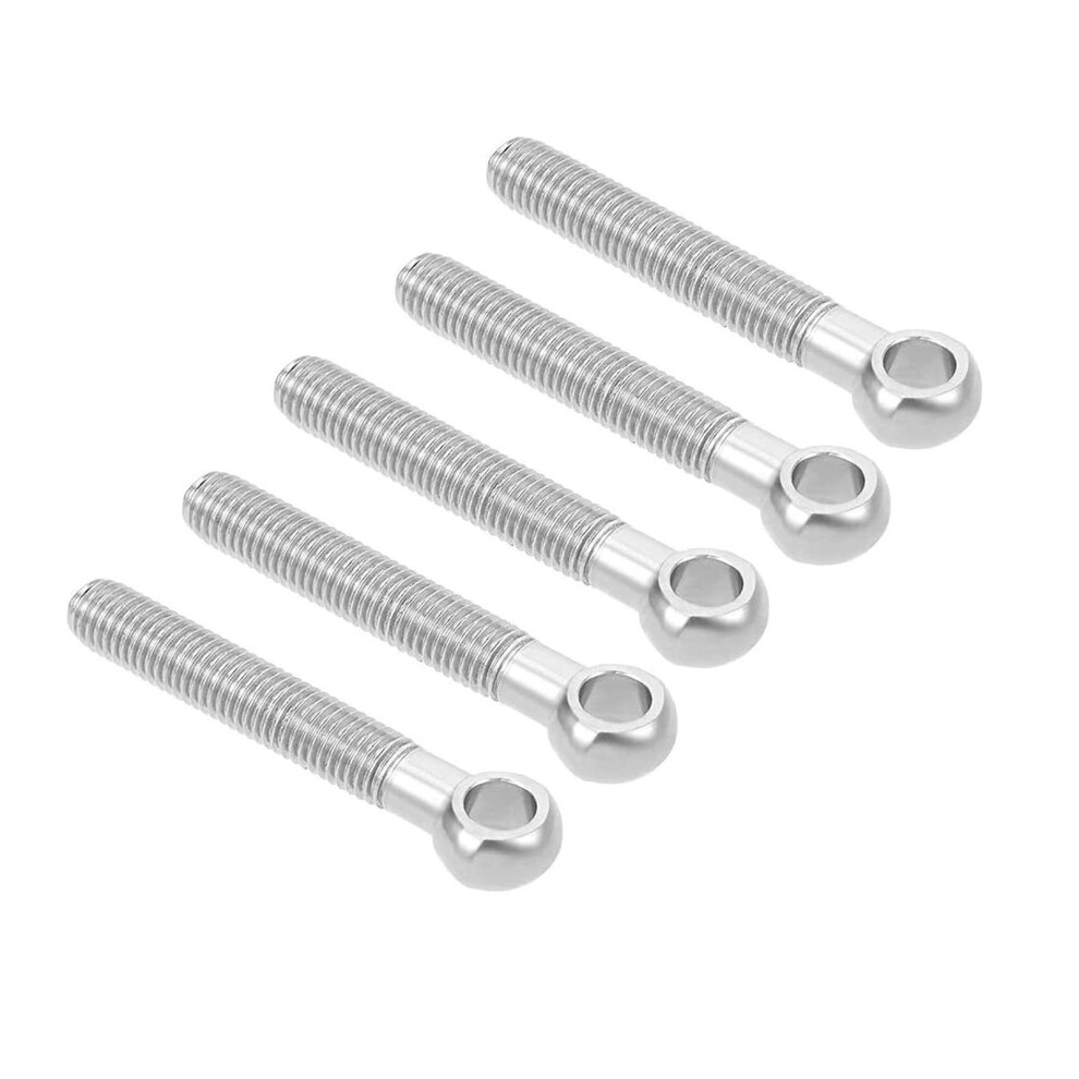Shoulder Eye Bolt,304 Stainless Steel Machinery Shoulder Swing Lifting Eyebolts, 5 Pieces M1065mmm10100mm Suitable For Fasteners(M10x80mm) 477169054647