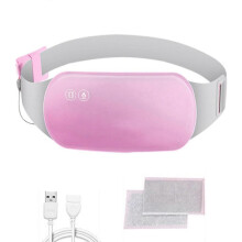 (D) Heating Belt Menstrual Cramps Relief Period Pain Electric Warming Belt For Women