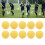 Lacrosse Ball Set PVC Elastic Excellent Grip 11