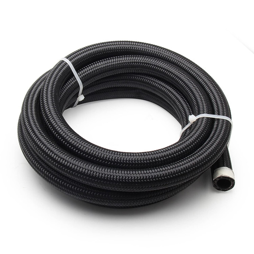 12An 3/4' Fuel Line 10Ft Cpe Braided Nylon Stainless Steel Transmission Oil Cooler Hose 477169055422