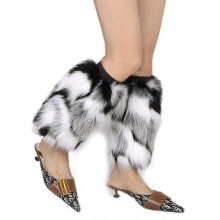 (25CM, COLOR 1) Faux Fur Leg Warmer,Warm Fuzzy Leg Warmer Boot Cuff Cover for Party Costumes