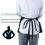 Waist Apron with 3 Pockets - Black Waitress Waiter Server Half Short Aprons 3